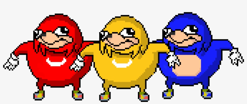 Ugandan Knuckles Red, Blue And Yellow - Blue Red And Yellow Ugandan Knuckles, transparent png download