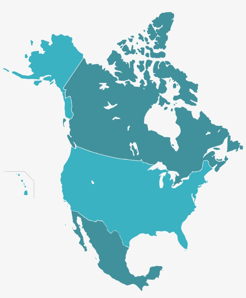 2000px Naunion Svg 17 Us Map Transparent - Canada Us And Mexico, transparent png download
