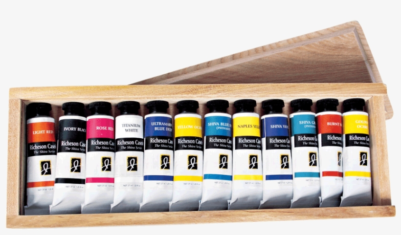 Richeson Casein, The Shiva Series Set Of 12 In Wooden - Jack Richeson 37-ml Artist Casein Colors, Set Of 12, transparent png download