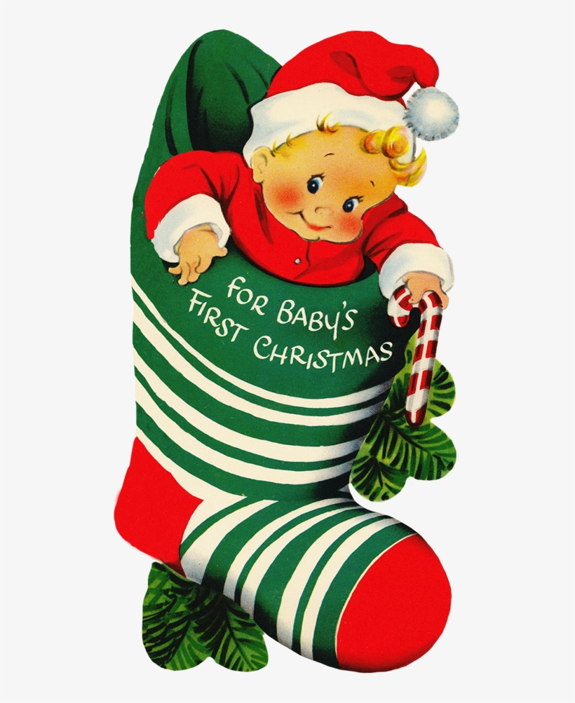 Vintage Christmas Silhouette - Baby Clipart Christmas Png Transparent PNG -  558x945 - Free Download on NicePNG, image size:820x1003