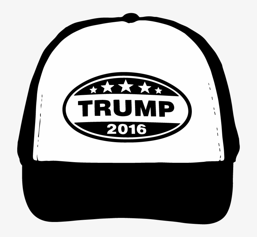 Donald Trump Hat Silhouette Vector Clip Art - Trucker Hat Vector Art, transparent png download