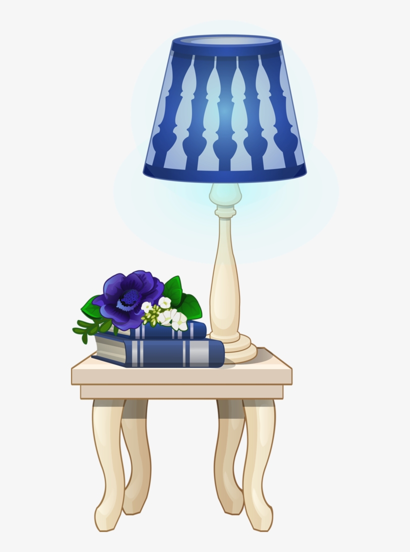 Table And Lamp * - Dollhouse, transparent png download