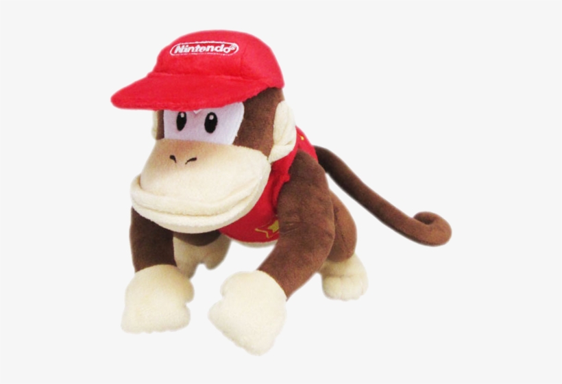 Little Buddy - Mario - Plush - Diddy Kong - 7 Inch - Super Mario Diddy Kong 7" Plush, transparent png download
