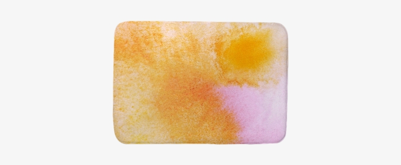 Abstract Orange Watercolor Background Bath Mat • Pixers® - Eye Shadow, transparent png download