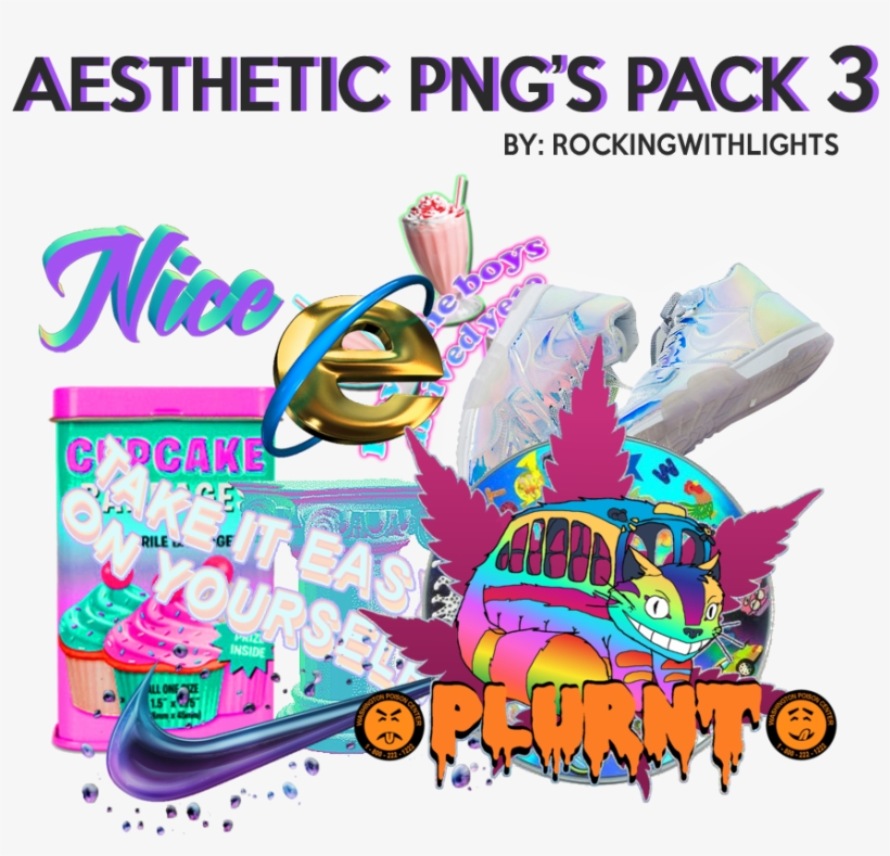 Aesthetic Png Pack 3 By Rockingwithlights - Aesthetic Png Packs, transparent png download