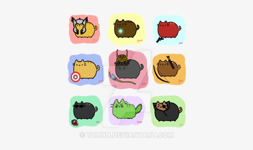 Pusheen ~queenofdorks Avengers (aka The Ones That Actually - Pusheen Avengers, transparent png download