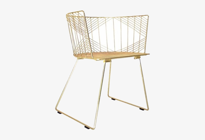 Kensington Gold Wire Chair, transparent png download