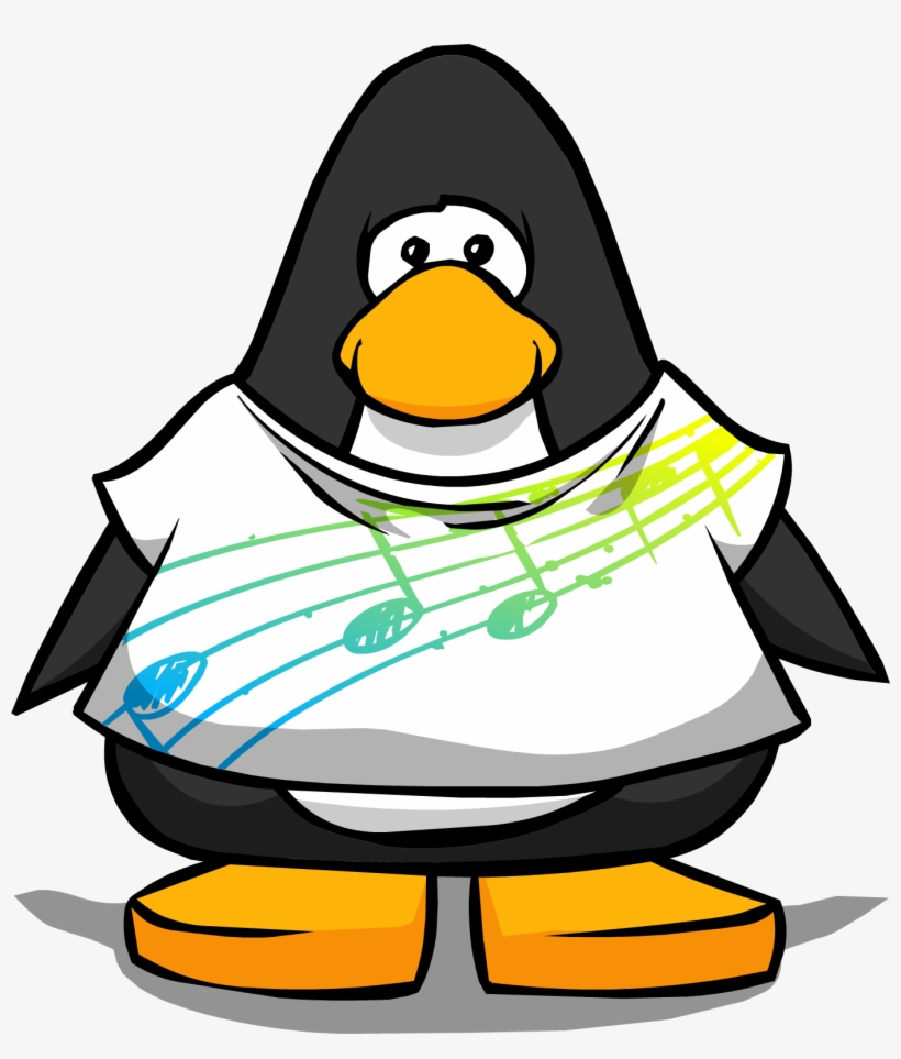 Easy Listening Shirt From A Player Card - Penguin From Club Penguin, transparent png download