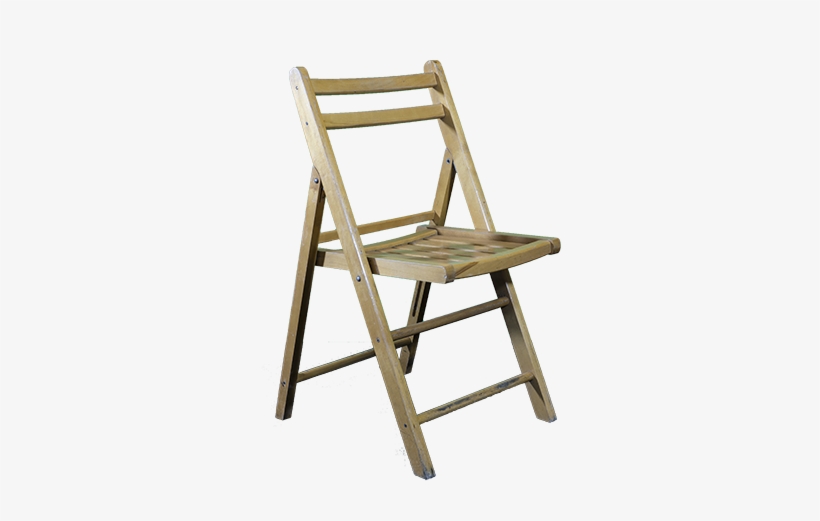 Wood Folding Chair - Folding Chair, transparent png download
