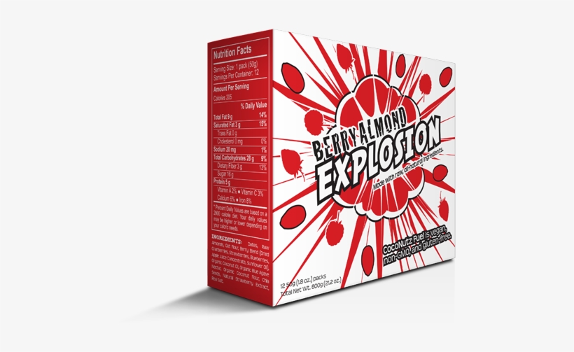 Berry Almond Explosion - Energy, transparent png download