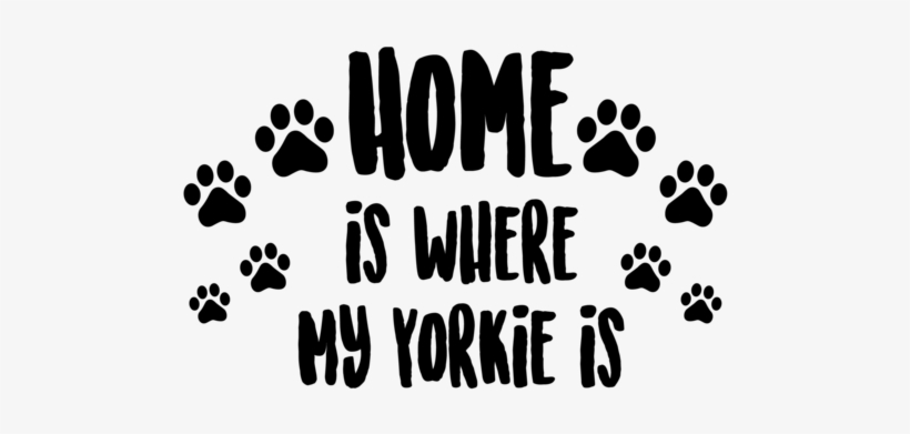 Home Is Where My Yorkie, transparent png download