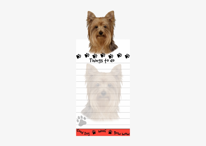 Yorkshire Terrier Yorkie List Stationery Notepad - Yorkie Pet Lovers Magnetic To-do List Pad And Easy, transparent png download