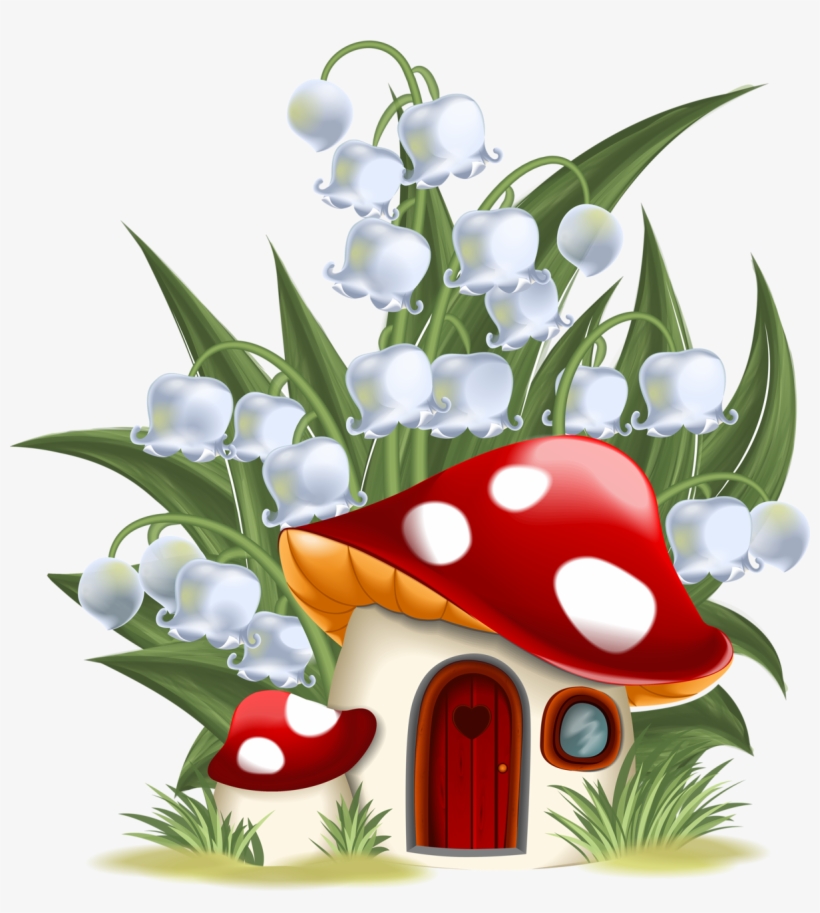 Фото, Автор Soloveika На Яндекс - Fairytale Mushroom House Illustration, transparent png download