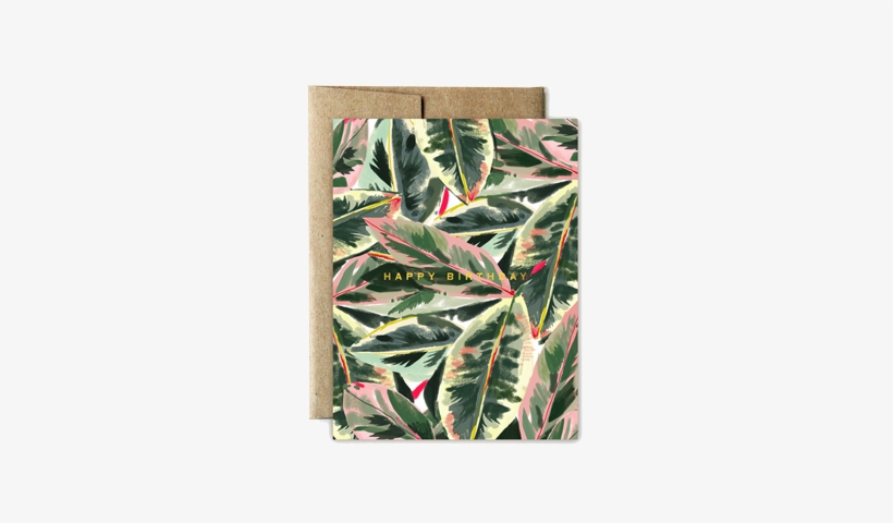 Foil Lush Leaves Birthday - Wallet, transparent png download