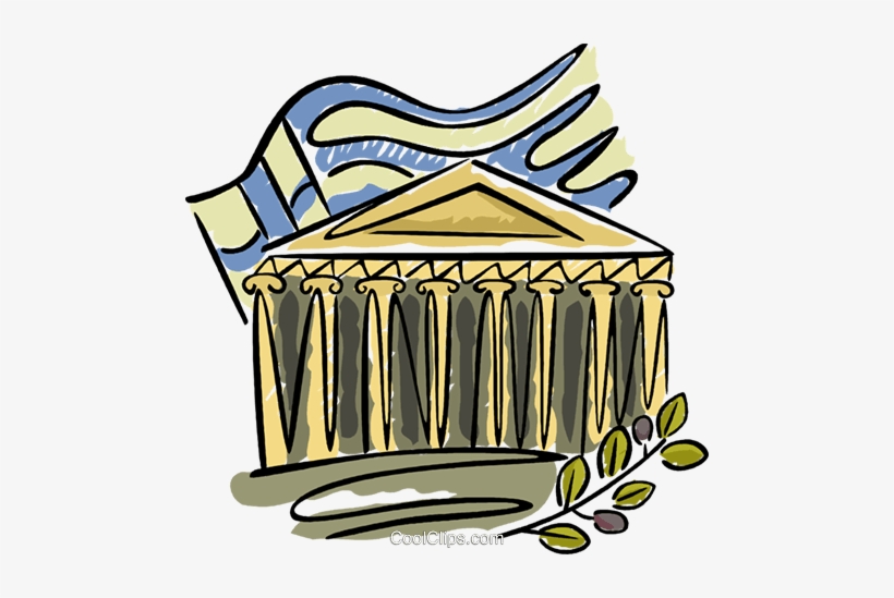 Greece With Olive Branch And Flag Royalty Free Vector, transparent png download
