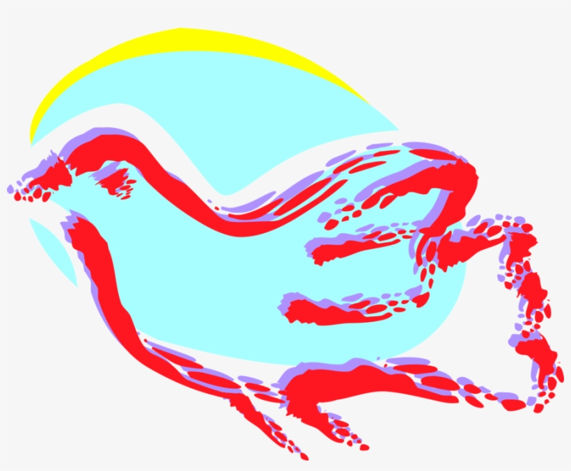 Vector Illustration Of Dove Of Peace Bird Secular Symbol, transparent png download