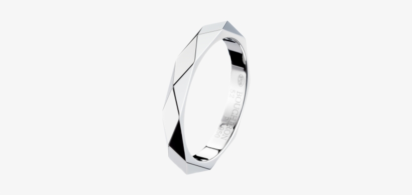 Facette Platinum Wedding Band Jal00014 - Boucheron Facette, transparent png download
