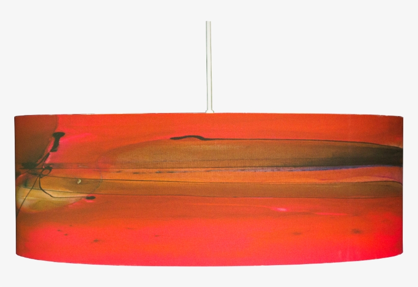 Red Colorful Drum Pendant Light Ginger By Rowan Chase - Boat, transparent png download
