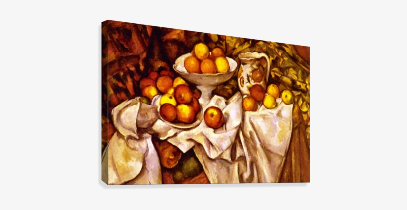 Apples And Oranges By Cezanne Canvas Print - Adolovni Acosta - Malaguena:piano Music From Cuba, transparent png download