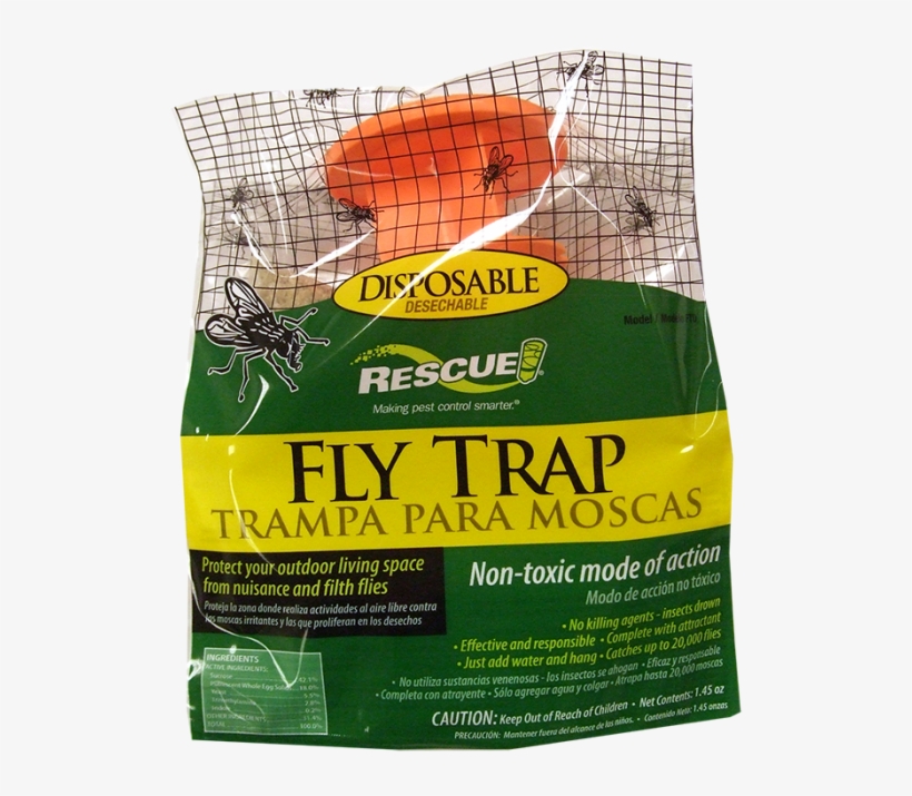 Disposable Fly Trap - Rescue Disposable Fly Control Trap (ftd-db12) - 12, transparent png download
