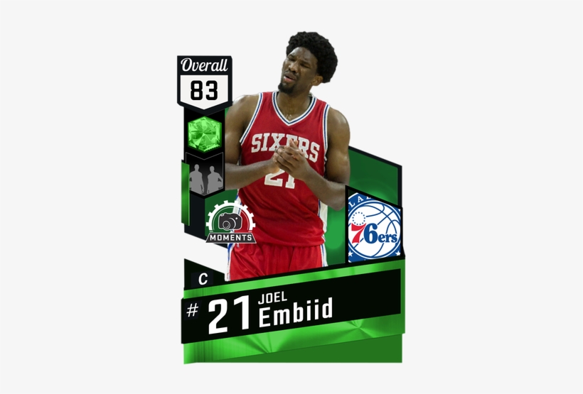 Joel Embiid Emerald Card - Nba 2k18 Gilbert Arenas, transparent png download