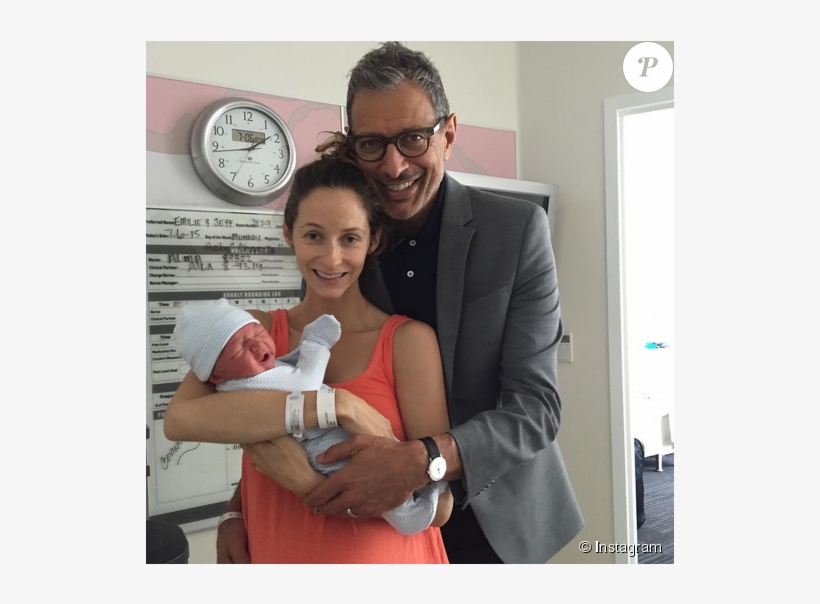 Jeff Goldblum, Sa Femme Emilie Et Leur Fils Charlie - Jeff Goldblum Wife And Baby, transparent png download