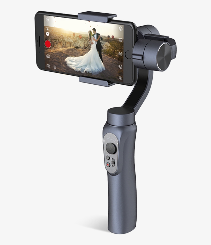 Shift Gimbal Gunmetal2 1080x - Evo Gimbals Shift 3-axis Smartphone Gimbal (gunmetal), transparent png download