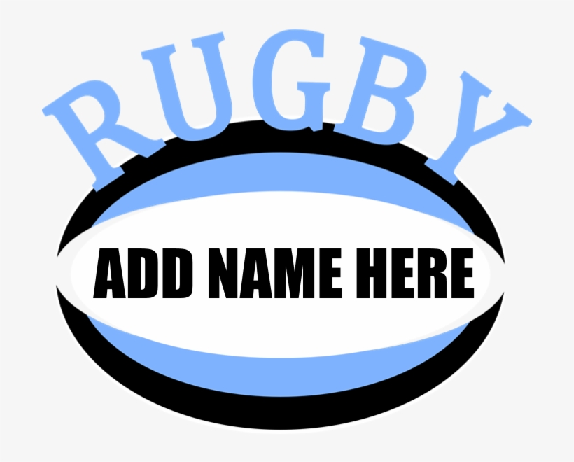 Favorite - Rugby Add Name Light Blue Ornament (round), transparent png download