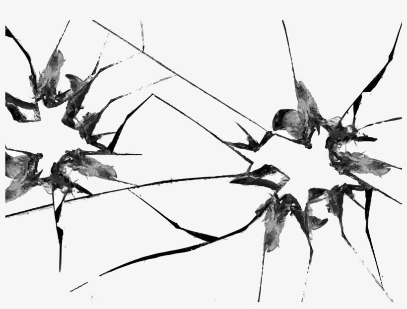 Glass Download Black Transprent Svg Stock - Shatter Glass Drawings, transparent png download
