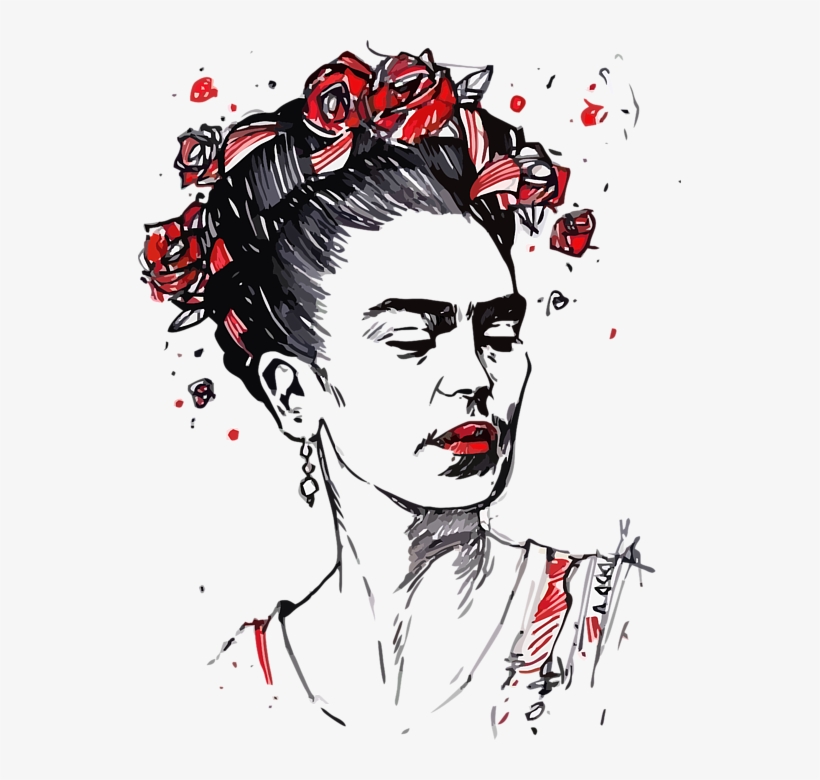 Bleed Area May Not Be Visible - Drawings Of Frida Kahlo, transparent png download