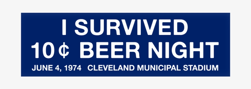 Cleveland Indians 10¢ Beer Night Sticker - Electric Blue, transparent png download