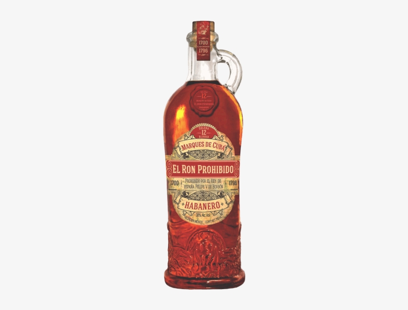 El Prohibido Rum Solera 12 Yo - Cervecera Mexicana El Ron Prohibido Dark Rum, transparent png download