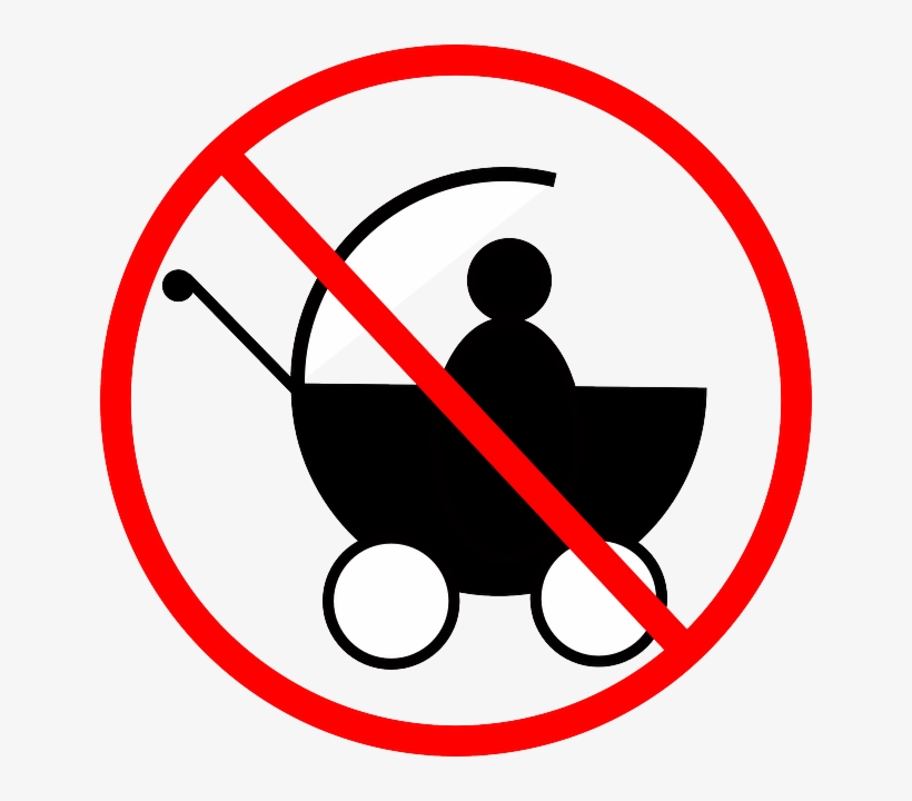 Prohibido Niños - No Babies Clipart, transparent png download