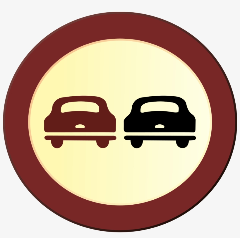File - Prohibido Adelantar - Svg - Peel P50, transparent png download