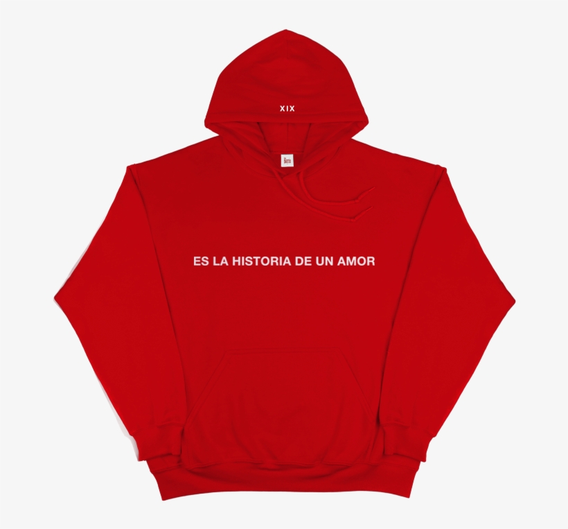 Es La Historia De Un Amor Red Hoodie - Hoodie, transparent png download