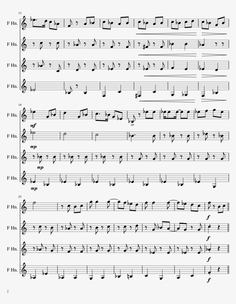 Be Our Guest Sheet Music 2 Of 7 Pages Sheet Music Transparent Png 850x1100 Free Download On Nicepng