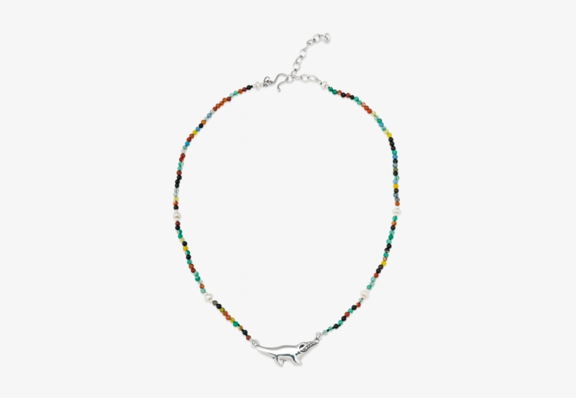 Mardi Gras Beads Png - Mignon Faget Petit Alligator Necklace - 14k Gold, transparent png download