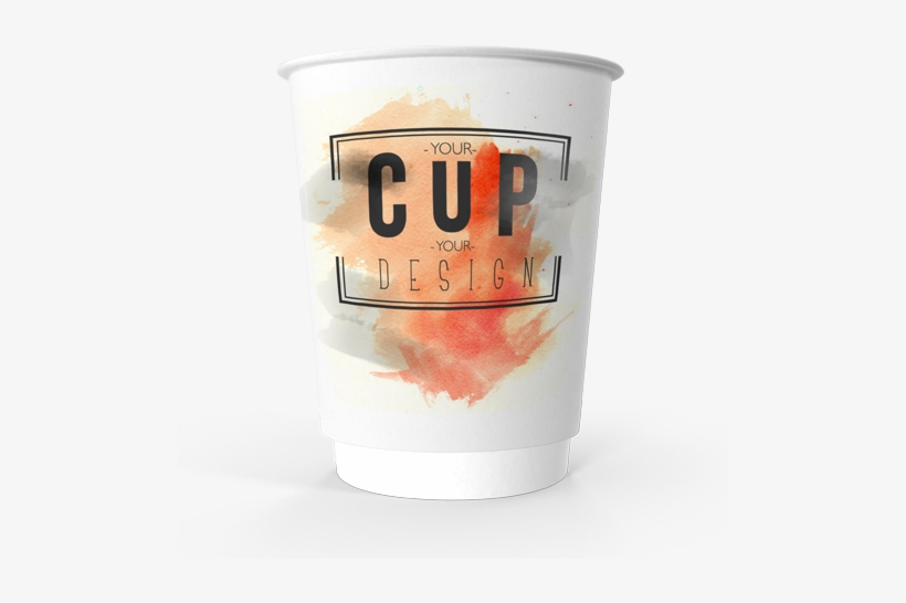 Double Wall Paper Cup 12oz - Mug, transparent png download