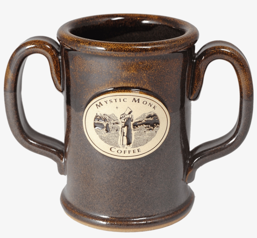 Dark Brown Double Handled Mug, Mug - Double Handled Mug, transparent png download