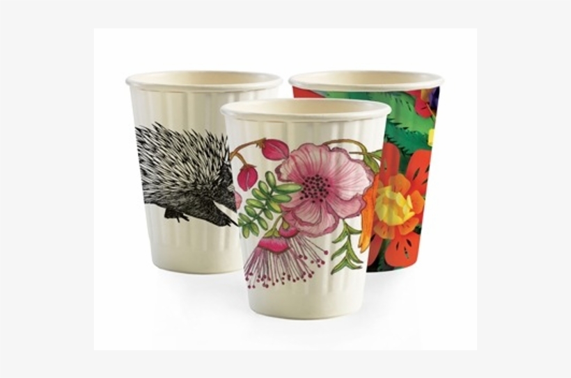 Biopak Art Series Double Wall Cups - Art Series Cups, transparent png download