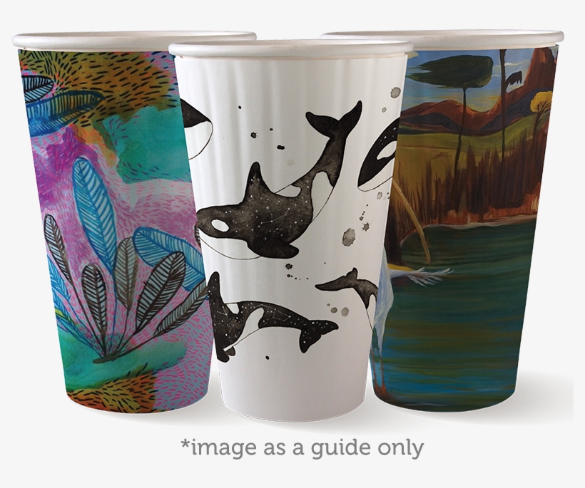 Art Series 16oz Double Wall Coffee Cup - Coffee Cup, transparent png download