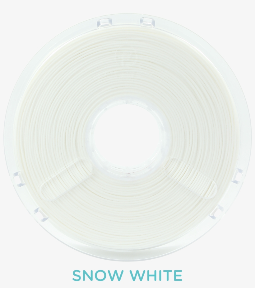 Front Transparent Polysmooth Spool Front Snow White - 3d Printing Filament, transparent png download