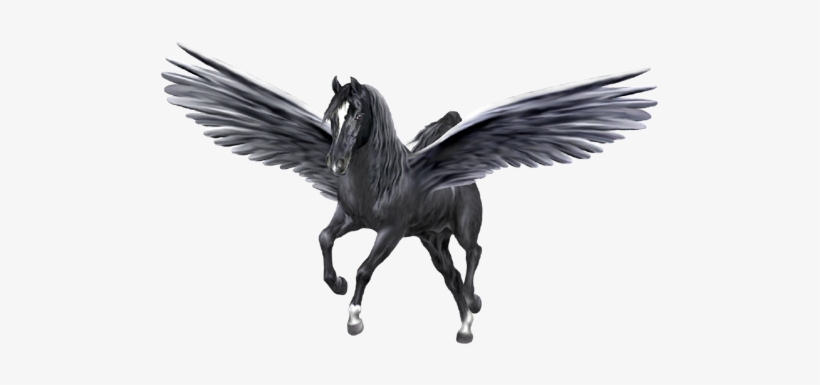 Pegasus Png - Black Pegasus Png, transparent png download