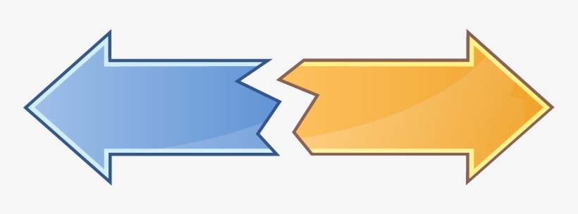 A55 Trendarrow Twodirections - Trend Arrow Blue Two Directions, transparent png download