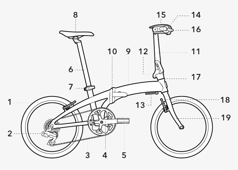We've Made A List Of All Your Bike's Parts, So You - Line Art, transparent png download