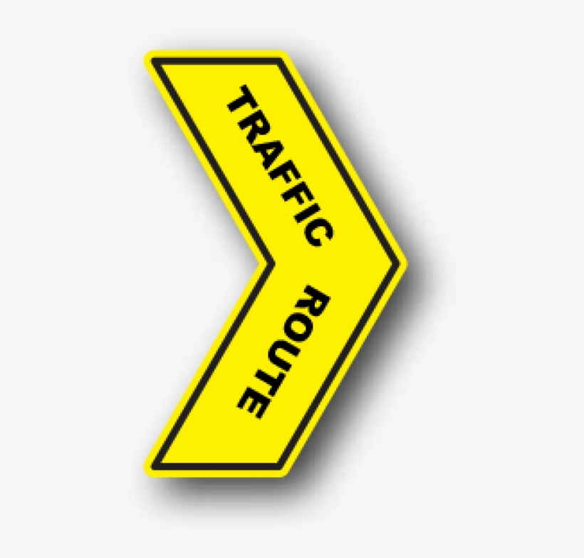 Floor Marking Yellow Directional Arrow, Traffic Route - Ergomat - Durastripe Directional Peel & Stick Floor, transparent png download