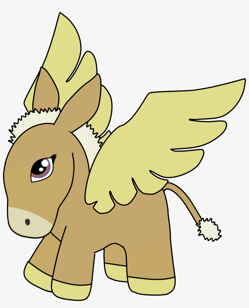 This Free Icons Png Design Of Brown And Gold Donkey, transparent png download