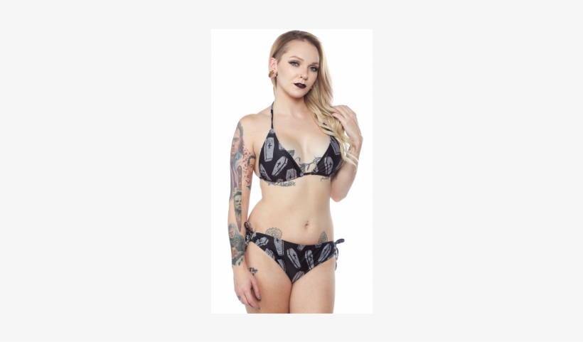 Sourpuss 6 Feet Under String Bikini - Bikini, transparent png download