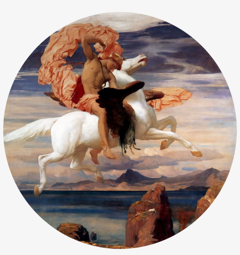 Perseus On Pegasus Hastening To The Rescue Of Andromeda - Perseus And Pegasus Hastening To The Rescue, transparent png download