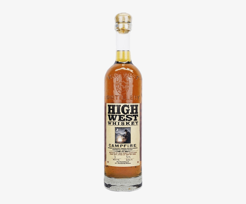 High West Campfire Whiskey - High West - Rendezvous Rye (750ml), transparent png download